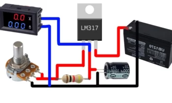 rangkaian ic regulator lm317 voltage variable